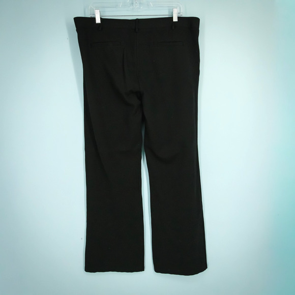 Betabrand Plus Size 2XL Black Classic Yoga Dress Pull On Straight Leg Knit Pants - Picture 2 of 5